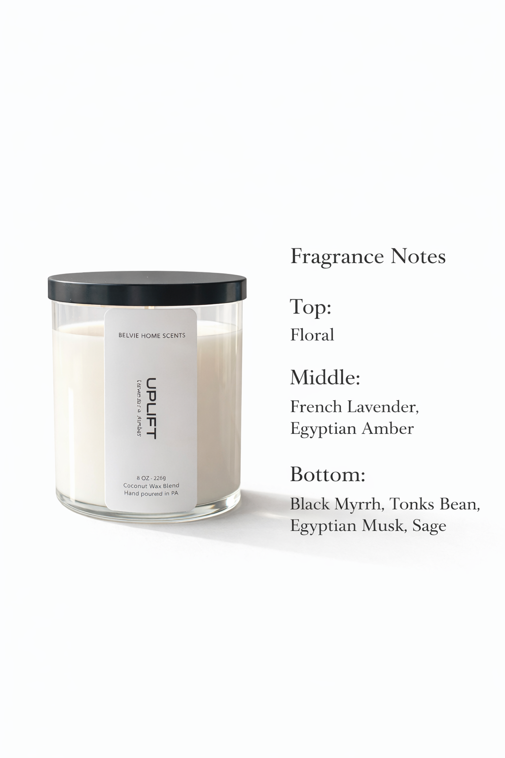 Uplift Lavender + Amber Candle