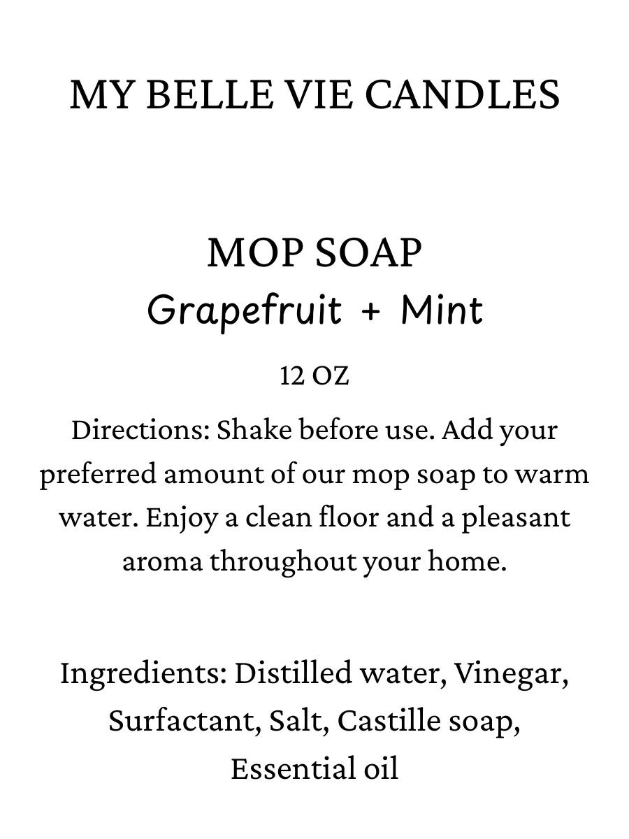 Essential Oil Mop Soap